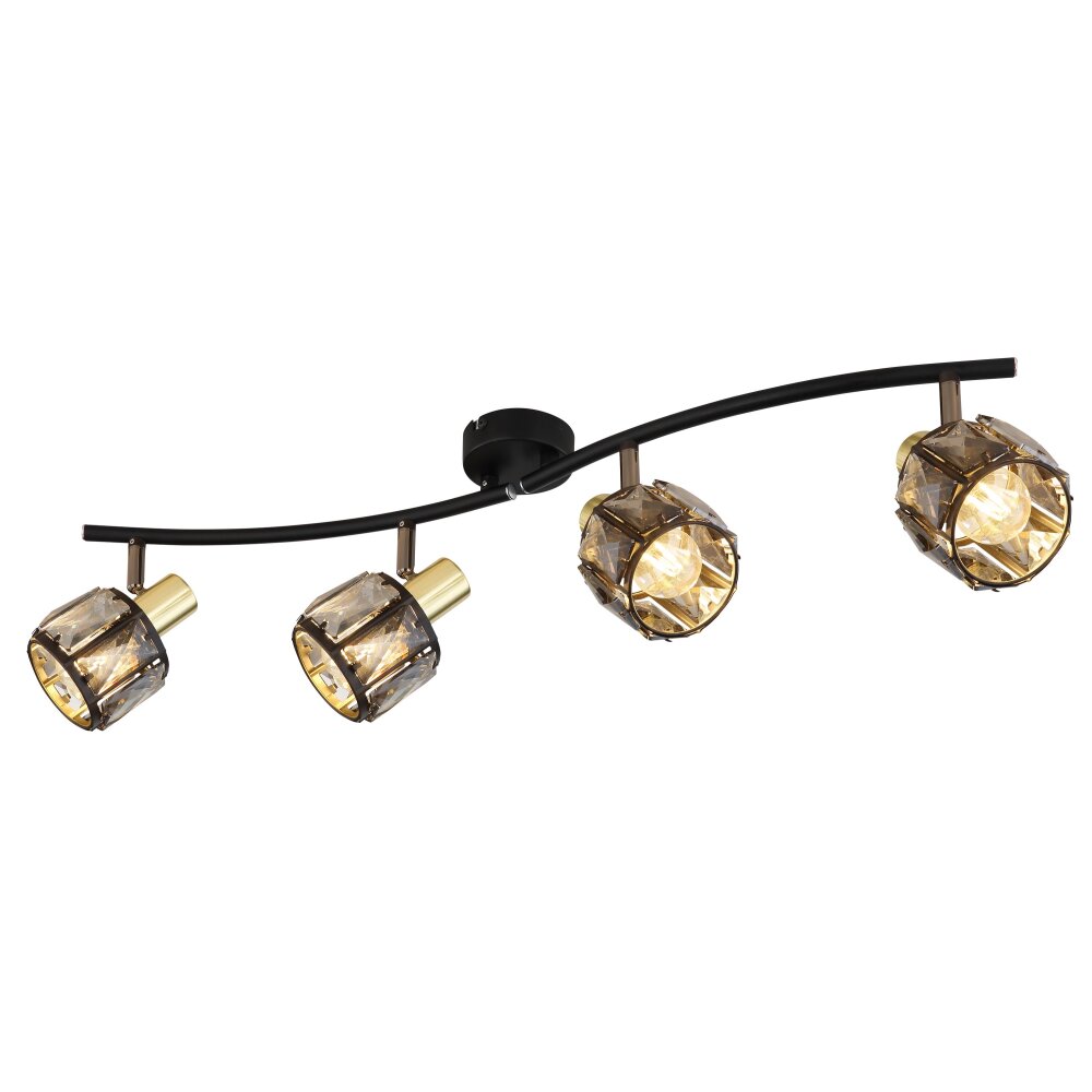 Globo INDIANA Deckenleuchte Schwarz, 4-flammig main product photo