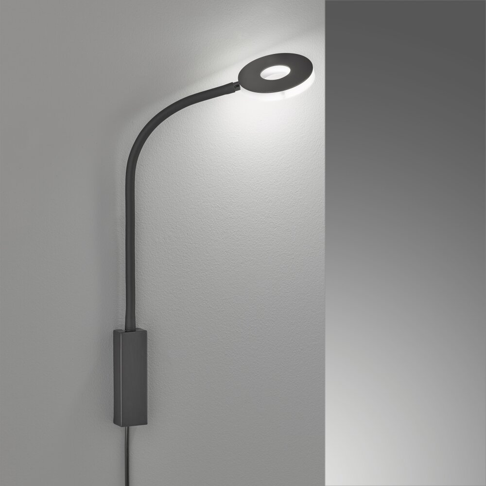 Fischer & Honsel Cama Wandleuchte LED Schwarz, 1-flammig main product photo