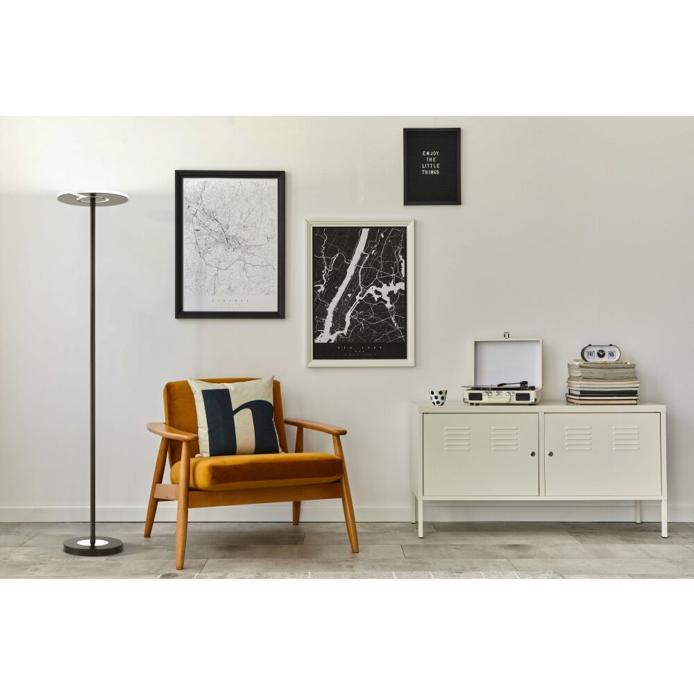 Fischer & Honsel Dent Stehleuchte LED Schwarz, 1-flammig main product photo