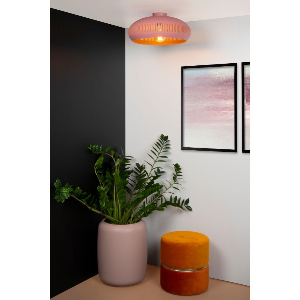 Lucide RAYCO Deckenleuchte Rosa, 1-flammig main product photo