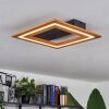 Charentay Deckenleuchte LED Schwarz, 1-flammig