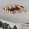Charentay Deckenleuchte LED Schwarz, 1-flammig