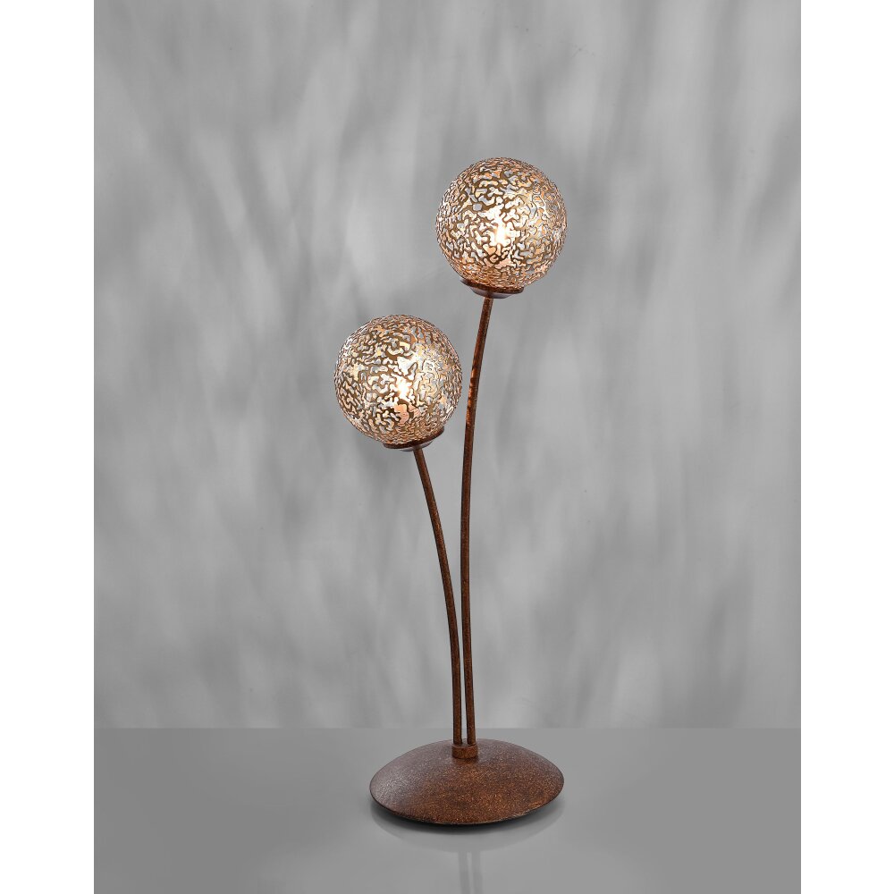 Paul Neuhaus GRETA Tischleuchte Rostfarben, 2-flammig main product photo