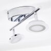 Lucy Deckenspot LED Chrom, 2-flammig, Fernbedienung, Farbwechsler