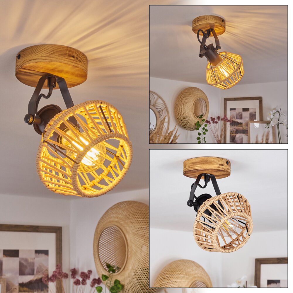 Auboncourt Deckenleuchte Naturfarben, 1-flammig main product photo