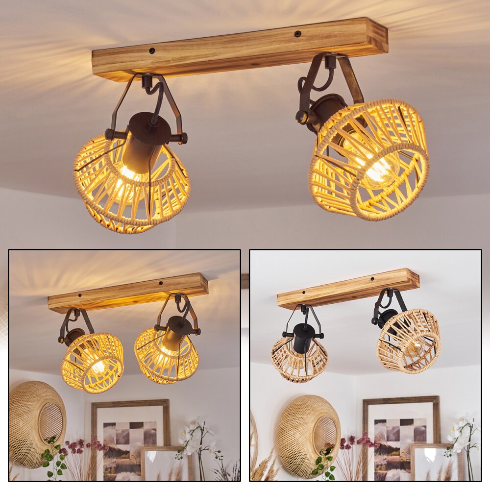 Auboncourt Deckenleuchte Naturfarben, 2-flammig main product photo