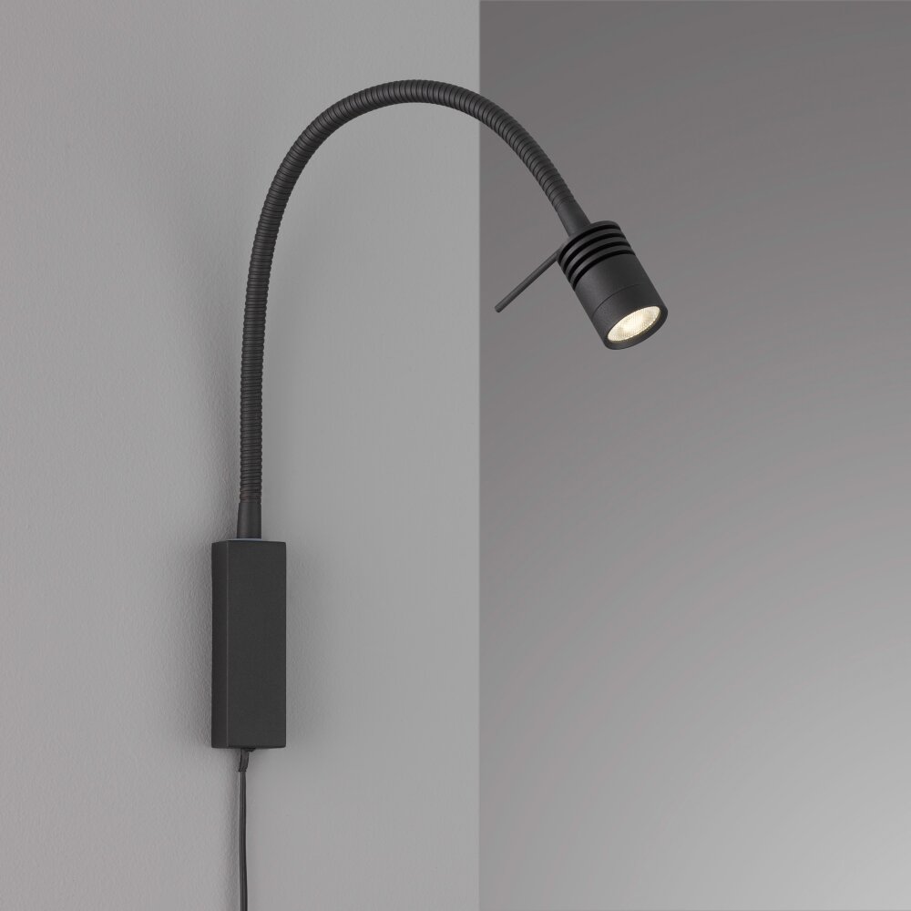 Fischer & Honsel Seng Wandleuchte LED Schwarz, 1-flammig main product photo
