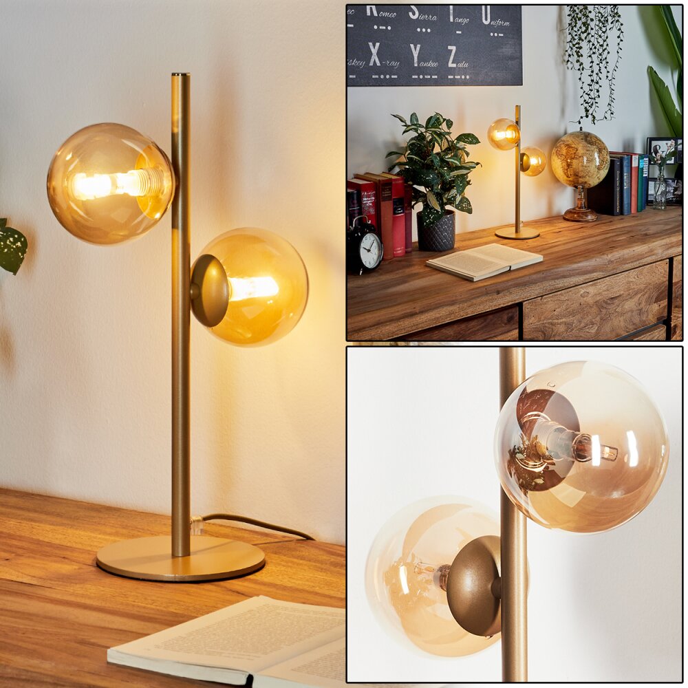 Remaisnil Tischleuchte Messing, 2-flammig main product photo