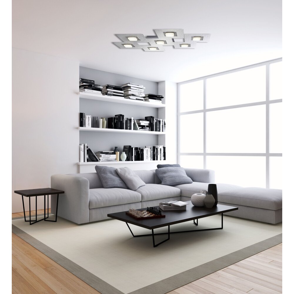 Grossmann KARREE Deckenleuchte LED Schwarz, 7-flammig main product photo