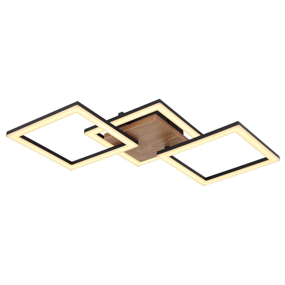Globo KERRY Deckenleuchte LED Schwarz, 1-flammig main product photo