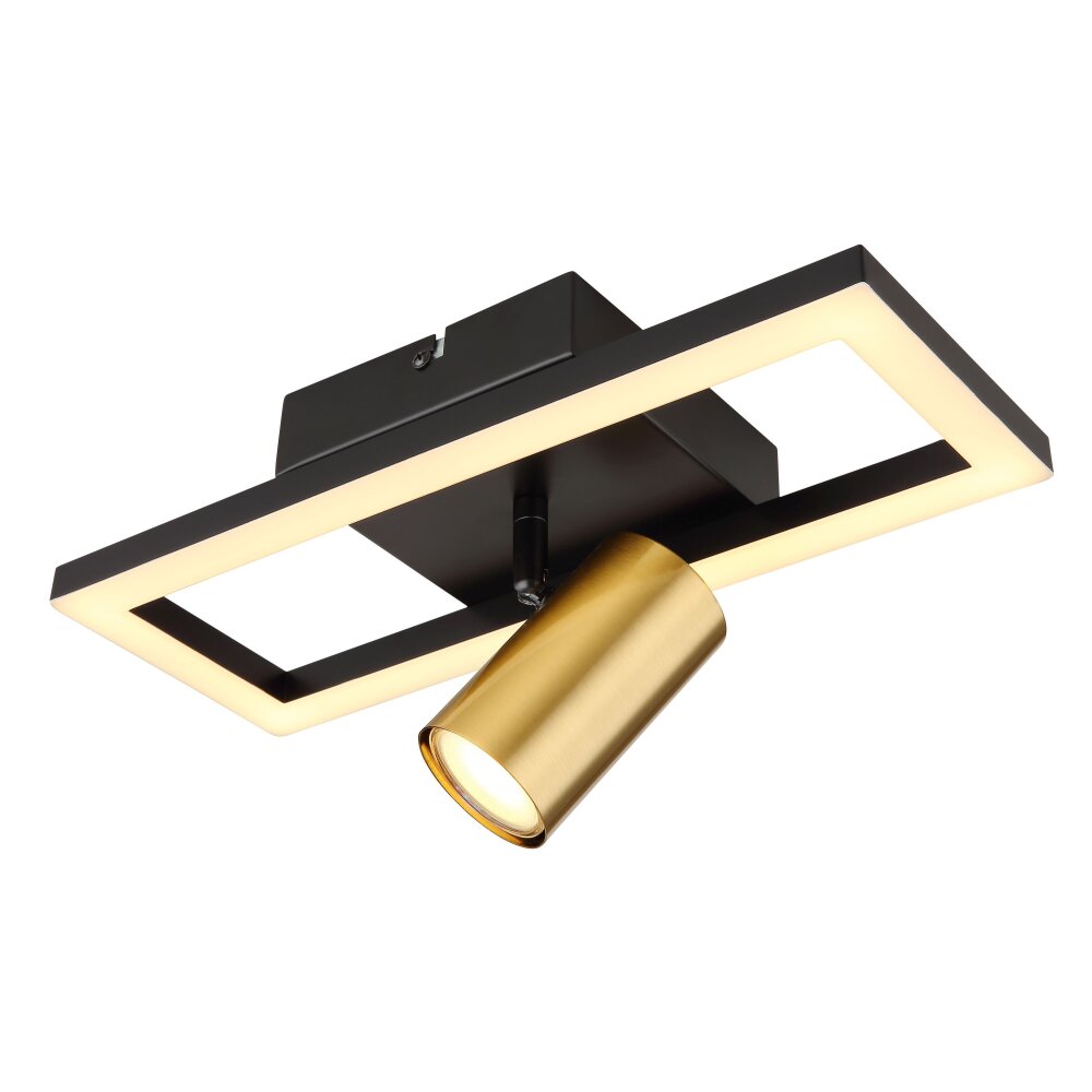 Globo MARRIE Wandleuchte LED Messing, Schwarz, 1-flammig main product photo