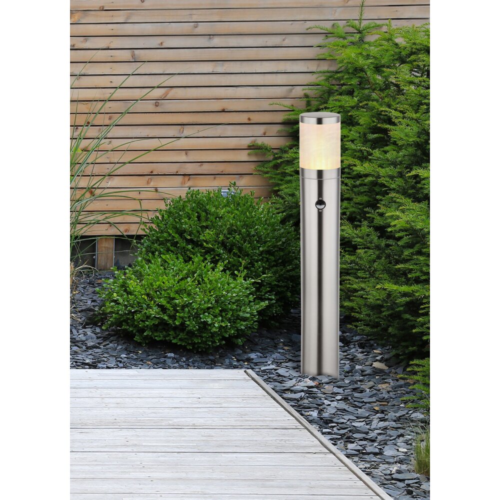 Globo XELOO Wegeleuchte Silber, 1-flammig, Bewegungsmelder main product photo
