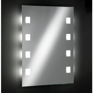 Fischer & Honsel Spiegel Wandleuchte LED Silber, 1-flammig