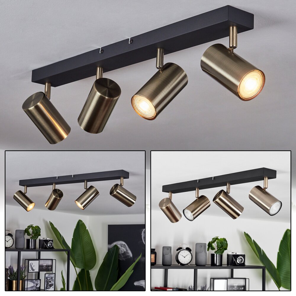 Javel Deckenleuchte Schwarz, 4-flammig main product photo