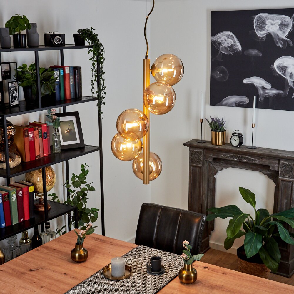 Remaisnil Hängeleuchte Gold, 5-flammig main product photo