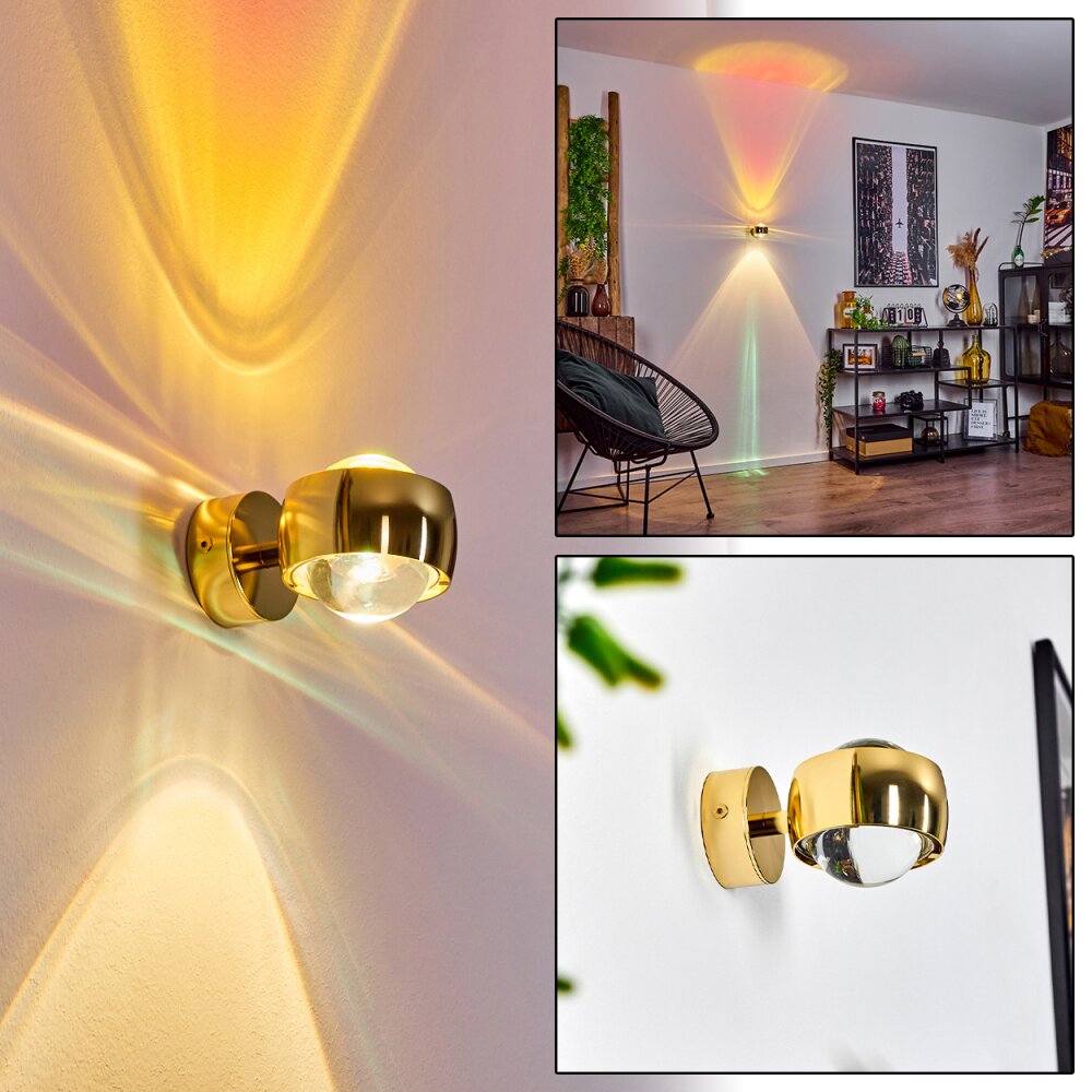 Sapri Wandleuchte Gold, 1-flammig main product photo