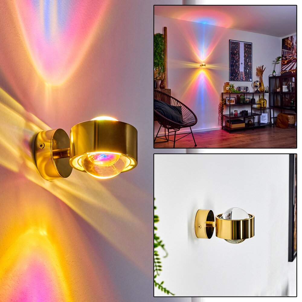 Sapri Wandleuchte Gold, 1-flammig main product photo