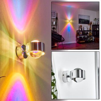 Sapri Wandleuchte Silber, 1-flammig Sapri Wandleuchte Silber, 1-flammig