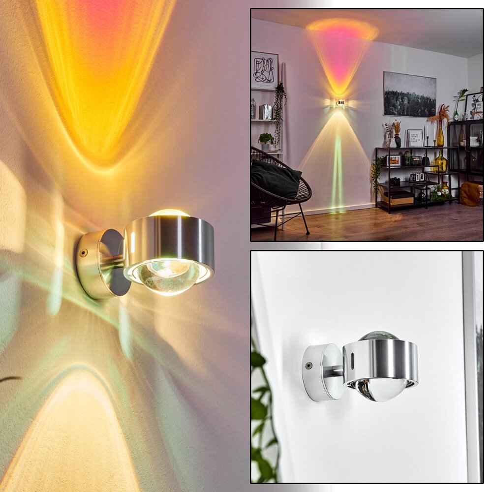 Sapri Wandleuchte Silber, 1-flammig main product photo