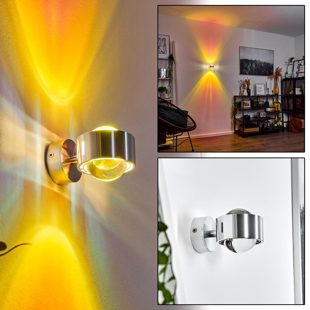 Sapri Wandleuchte Silber, 1-flammig main product photo