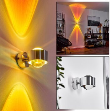 Sapri Wandleuchte Silber, 1-flammig Sapri Wandleuchte Silber, 1-flammig