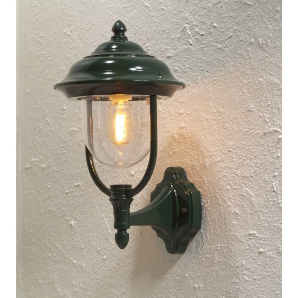 Konstsmide Parma Außenwandleuchte Grün, 1-flammig main product photo