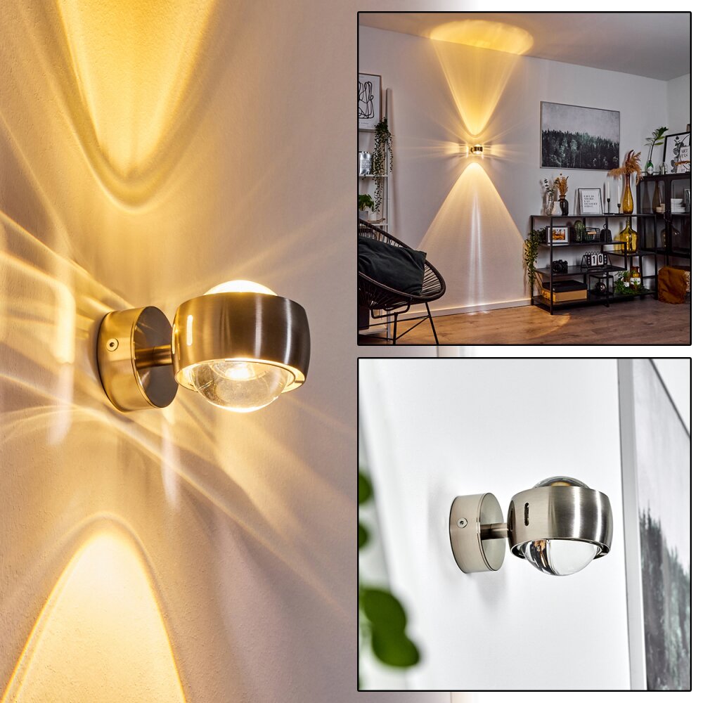 Sapri Wandleuchte Nickel-Matt, 1-flammig main product photo