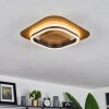 Valduge Deckenleuchte LED Gold, Schwarz, 1-flammig