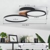 Avelal Deckenleuchte LED Braun, Holzoptik, Schwarz, 1-flammig Avelal Deckenleuchte LED Braun, Holzoptik, Schwarz, 1-flammig