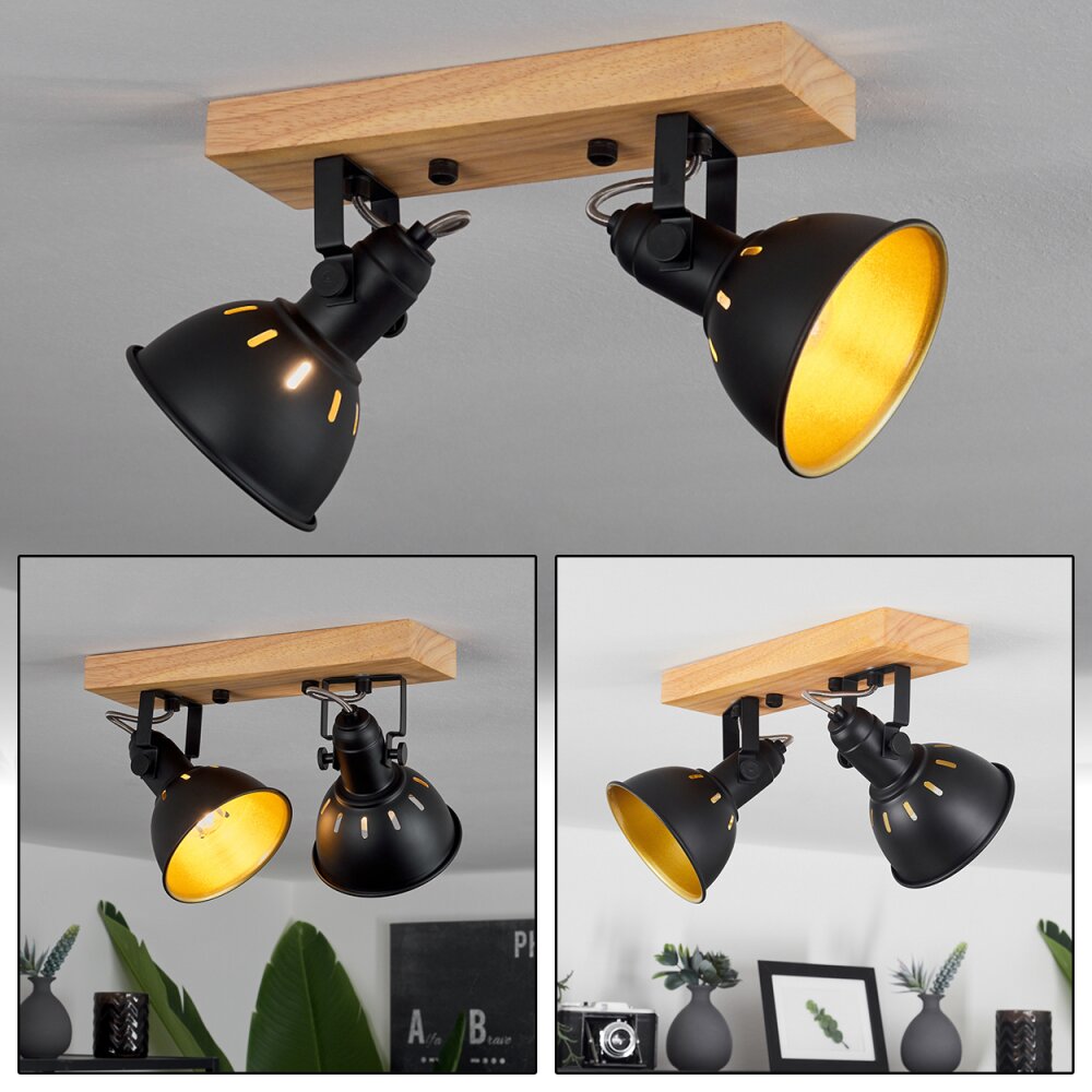 Tina Deckenleuchte Braun, Schwarz, 2-flammig main product photo