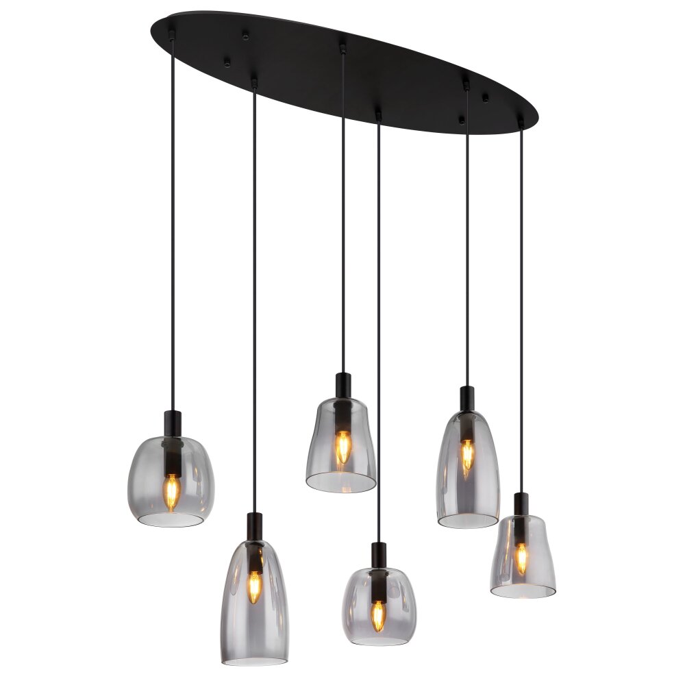 Globo GARRI Hängeleuchte Schwarz, 6-flammig main product photo