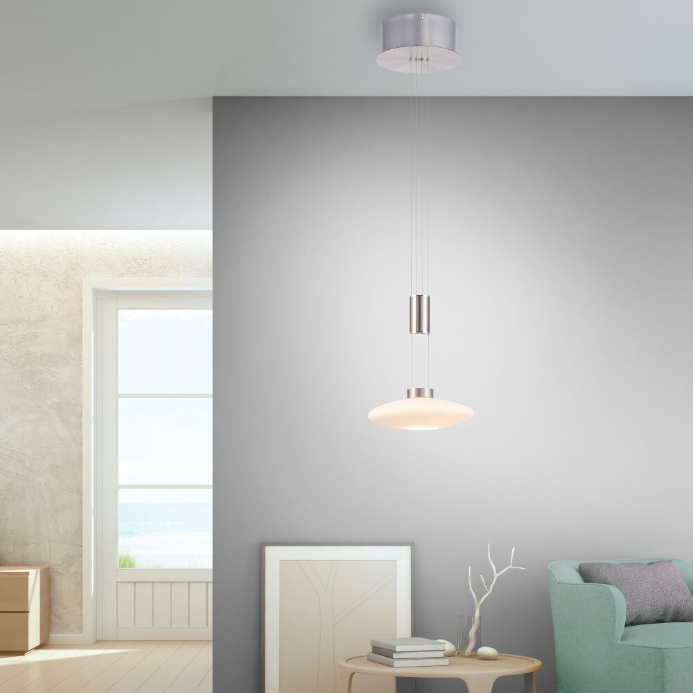 Paul Neuhaus LAUTADA Pendelleuchte LED Stahl gebürstet, 1-flammig main product photo