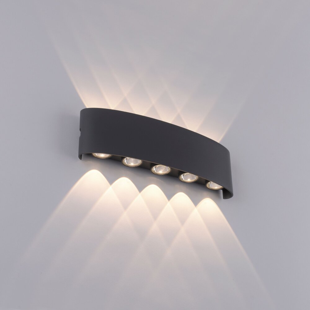 Paul Neuhaus CARLO Wandleuchte LED Anthrazit, 10-flammig main product photo