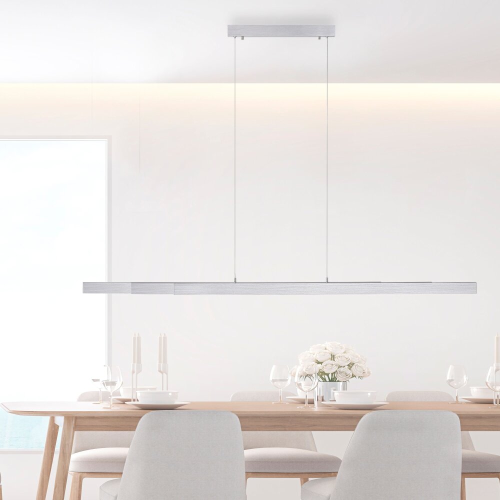 Leuchten Direkt LUZI Pendelleuchte LED Silber, 3-flammig main product photo