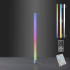 Leuchten Direkt RINGO Stehleuchte LED Silber, 1-flammig, Fernbedienung, Farbwechsler
