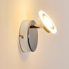 Lucy Wandleuchte LED Chrom, 1-flammig, Fernbedienung, Farbwechsler