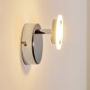 Lucy Wandleuchte LED Chrom, 1-flammig, Fernbedienung, Farbwechsler