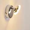 Lucy Wandleuchte LED Chrom, 1-flammig, Fernbedienung, Farbwechsler