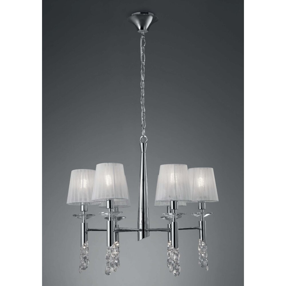 Mantra TIFFANY Pendelleuchte Chrom, 6-flammig main product photo