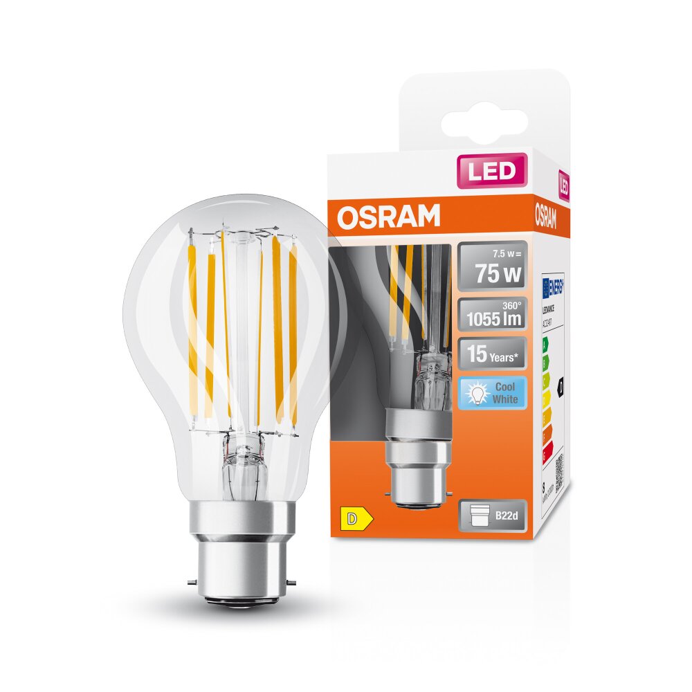 OSRAM LED Retrofit LED B22d 7,5 Watt 4000 Kelvin 1055 Lumen main product photo