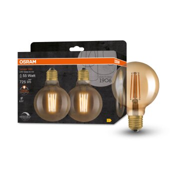 OSRAM Vintage 1906 2er Set LED E27 6,5 Watt 2400 Kelvin 725 Lumen