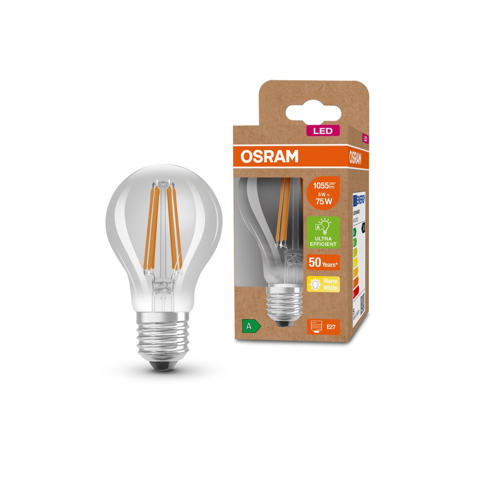 OSRAM LED E27 5 Watt 3000 Kelvin 1055 Lumen main product photo