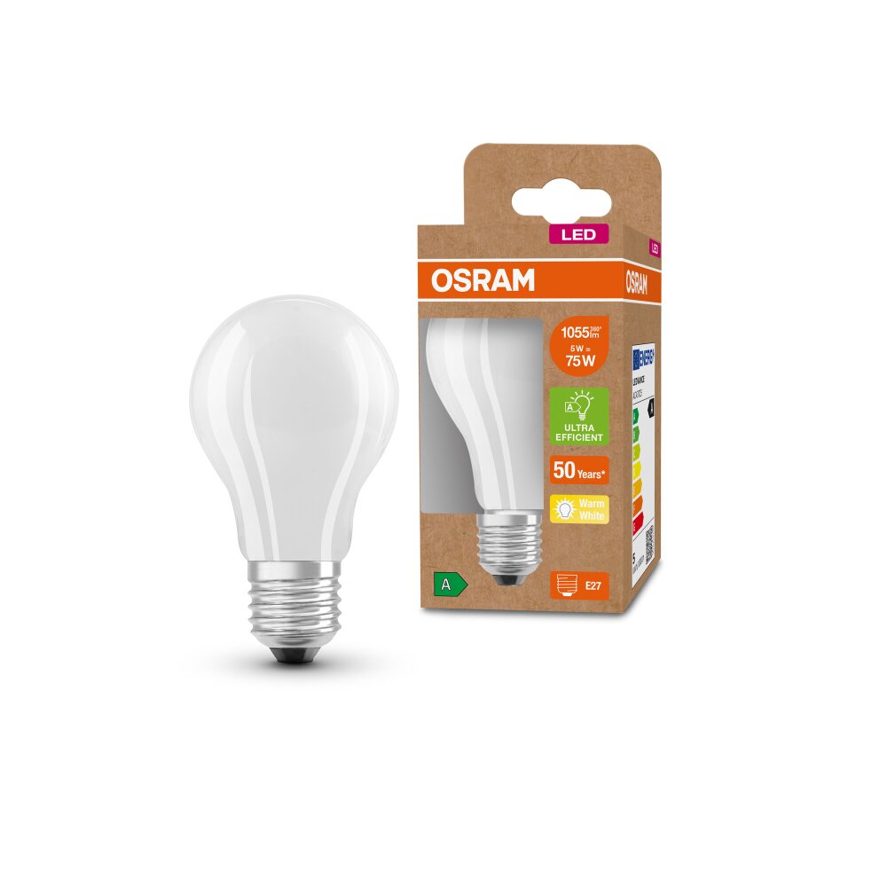 OSRAM LED E27 5 Watt 3000 Kelvin 1055 Lumen main product photo