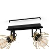 Eglo SAMBATELLO Deckenleuchte Messing, Schwarz, 2-flammig