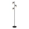 Eglo LURONE Stehleuchte Messing, Schwarz, 3-flammig