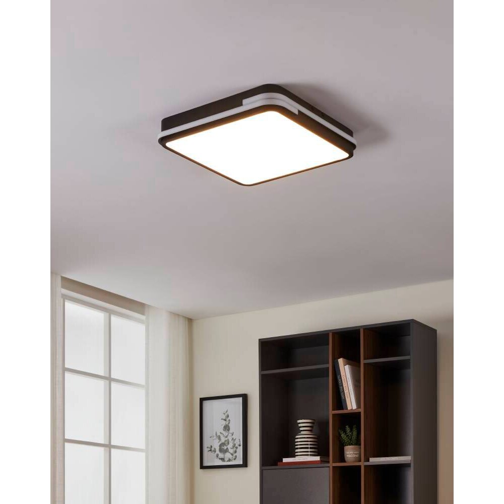 Eglo GENOVESE-Z Deckenleuchte LED Schwarz, 1-flammig main product photo