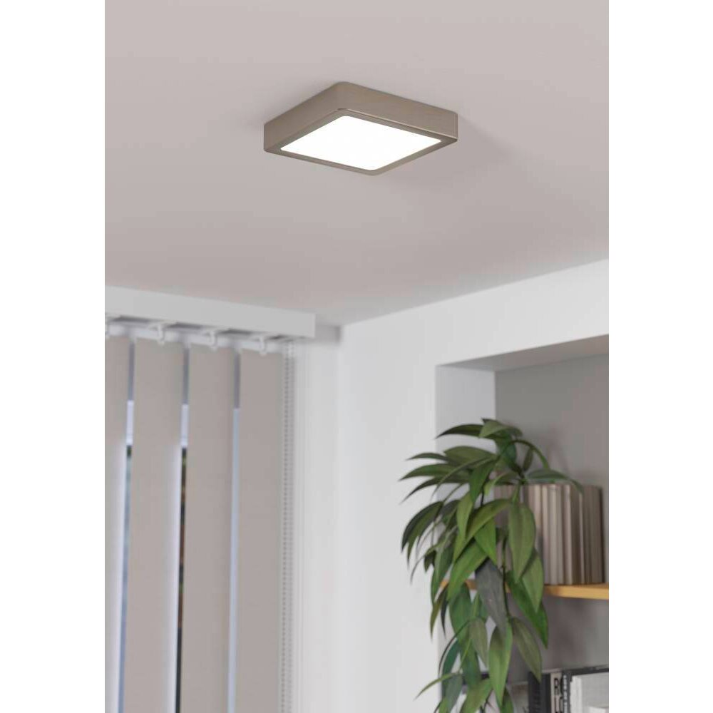 Eglo FUEVA Deckenleuchte LED Nickel-Matt, 1-flammig main product photo