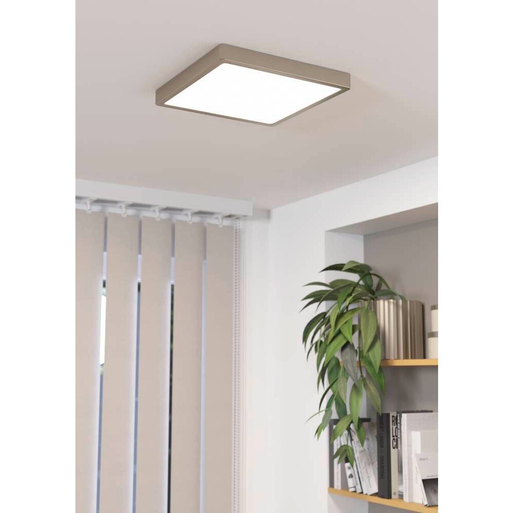 Eglo FUEVA Deckenleuchte LED Nickel-Matt, 1-flammig main product photo