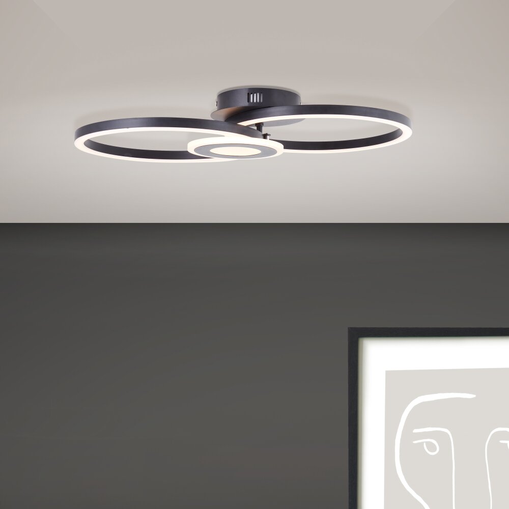 Brilliant Bray Deckenleuchte LED Schwarz, Weiß, 1-flammig main product photo