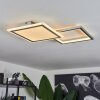 Longos Deckenleuchte LED Aluminium, 1-flammig, Fernbedienung